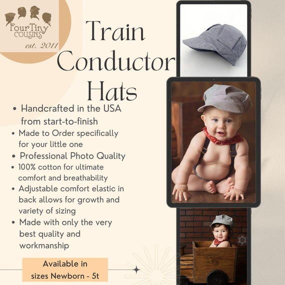 Infant conductor hat hotsell