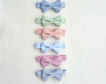 Toddler Bow Tie, Boys Bow Tie, Boys Ties, Newborn Boy, Seersucker, Baby Bow Tie, Ring Bearer, Infant Bow Tie, Boy Bow Tie, Bow Ties for Boys