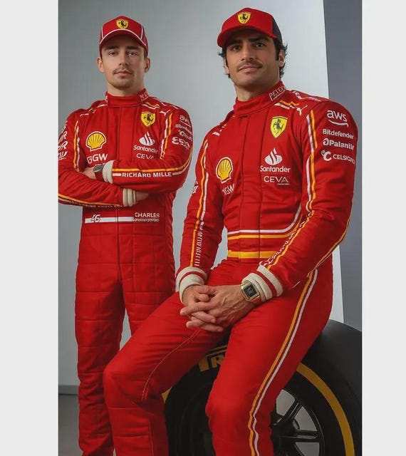 Ferrari 2024 CIK/FIA Level 2 Go Kart Race Suit: Pro F1 Karting Gear