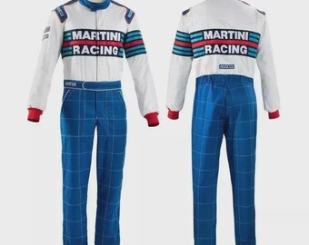 Martini Racing Go Kart Suit: CIK/FIA Level 2 Approved Formula 1 Karting Gear