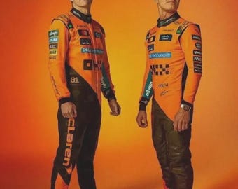 Personalized McLaren 2026 Racing Suit – Custom Name F1 Outfit (Oscar Piastri/Lando Norris)