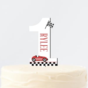 Personalized, Smash Cake, Fast One First Birthday, Racing Birthday, Fast One 1st Birthday Cake Topper, Racing