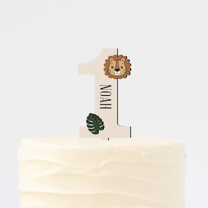 Personalized, Smash Cake, Wild One First Birthday, Safari Birthday, Wild One 1st Birthday Cake Topper