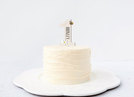 Name, Personalized, First Bee Day, Beeday Birthday, Bee Day Birthday,  First Birthday Cake Topper