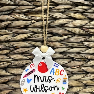 Girl Reading Book - Custom Book Titles, Personalized Acrylic Ornament Christmas Gift For Teacher P242863