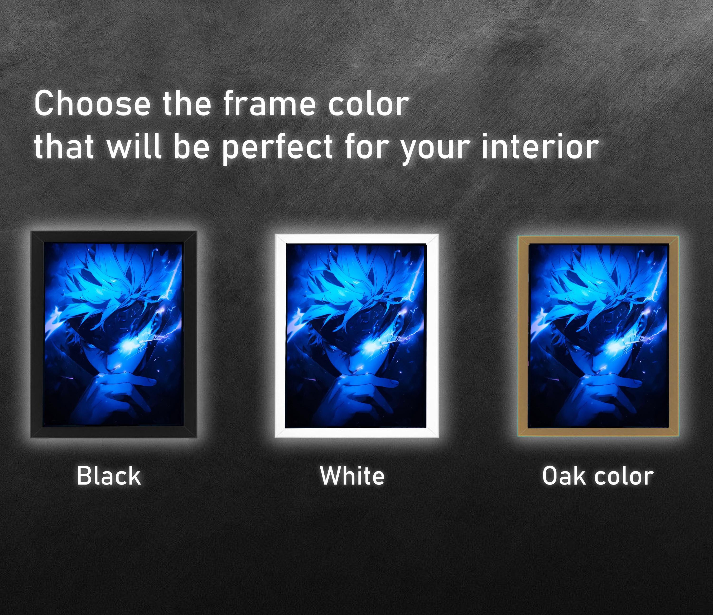 Handmade Gojo Anime Light Box, RGB LED Frame - Etsy UK