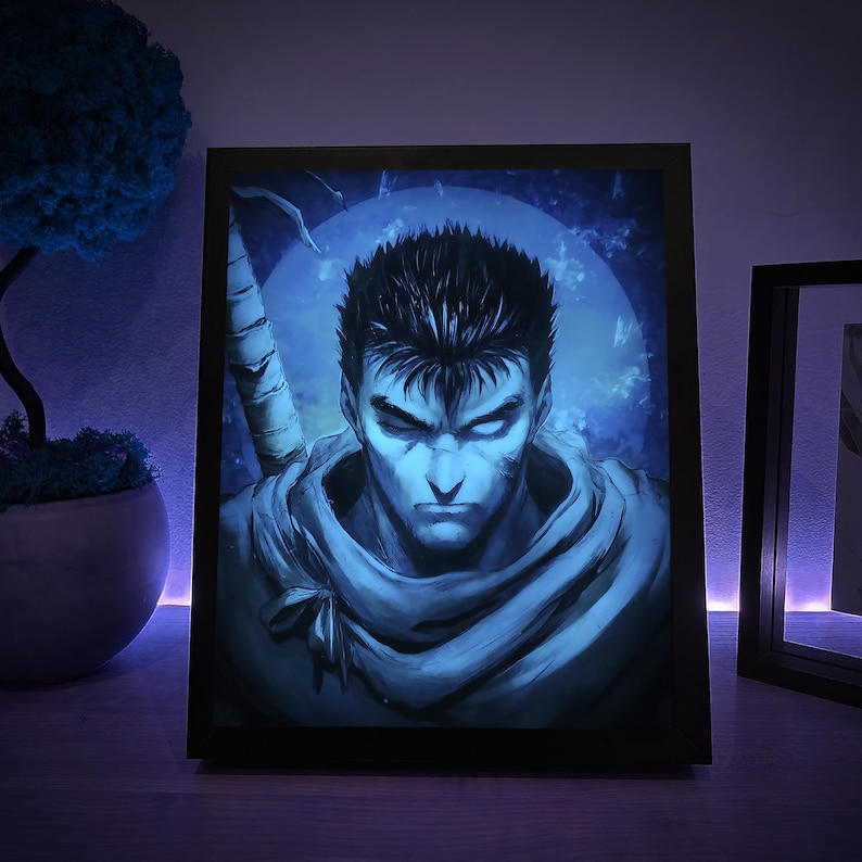 Berserk Anime LED Light Box, Handmade RGB Frame - Etsy