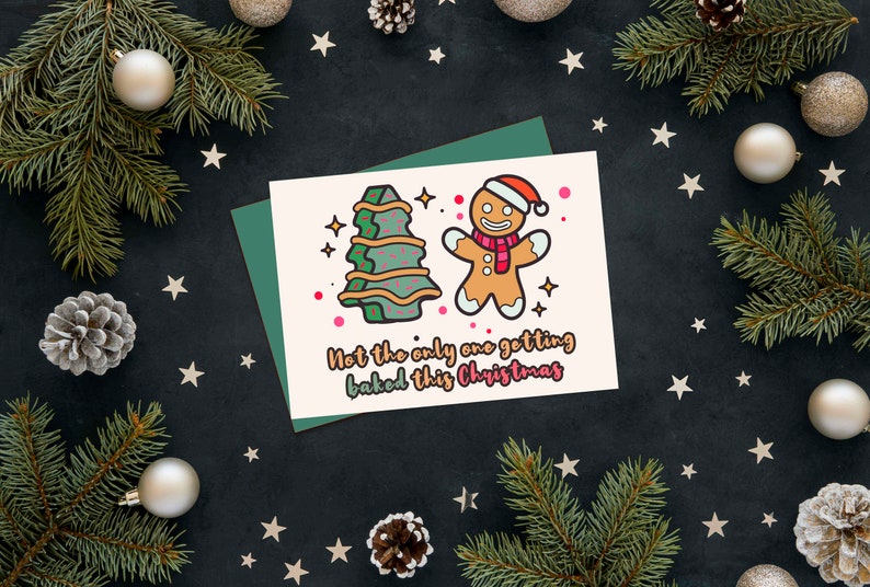 Get baked this Christmas Printable Greeting Card image 1