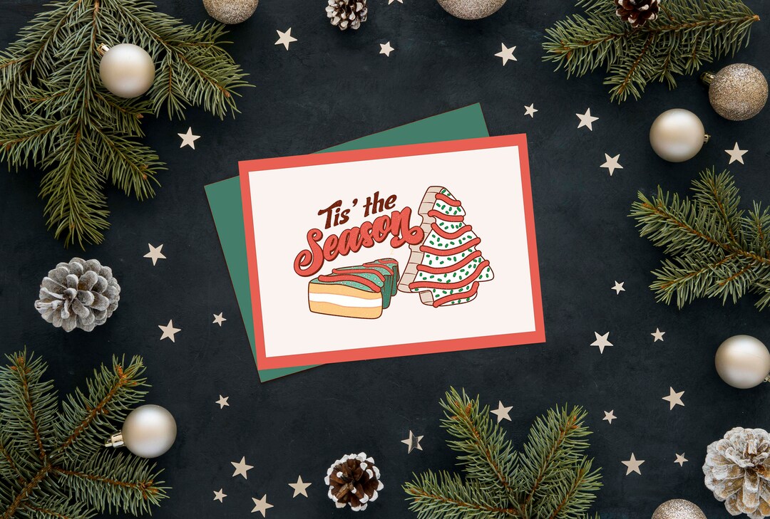 Little Debbie Christmas Tree Card Digital Download (printable) - Etsy