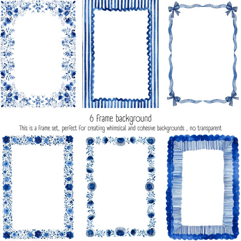 Santorini watercolor frame clipart with Greek island houses and Mediterranean travel aesthetic perfect for printable wall art and vacation decor.