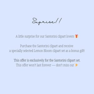 Santorini akvarell Clipart: Grekiska öhus, Bougainvillea PNG utskrivbar digital nedladdning kommersiell användning bild 8