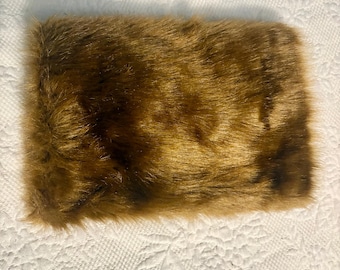 Victorian reproduction faux fur muff