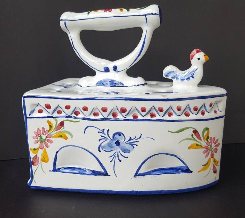 HandPainted Ceramic Iron Potpourri Holder Flower Frog RCCL Etsy