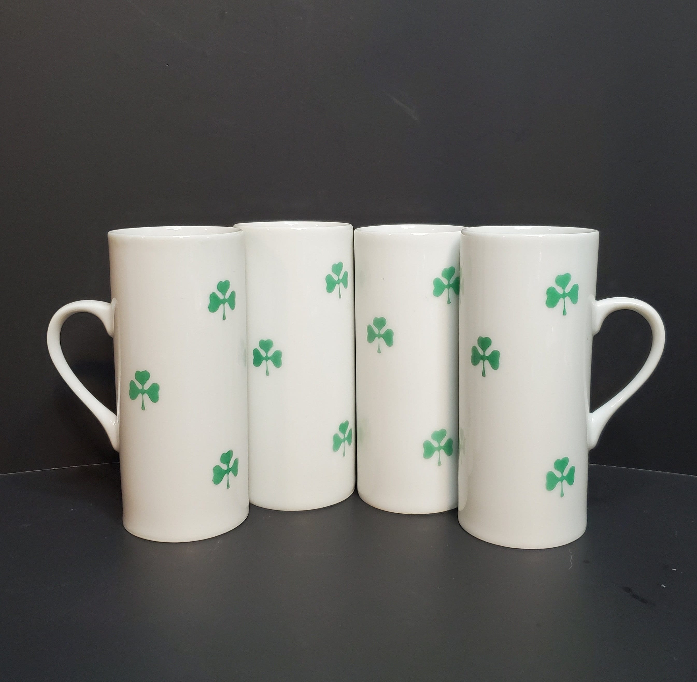 4 Vintage La Gardo Tackett Schmid Shamrock Espresso Irish Coffee Demi Cups Mugs