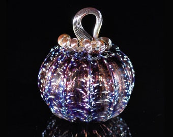 Galaxy Handblown glass pumpkin