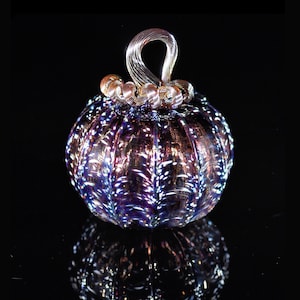 Galaxy Handblown glass pumpkin