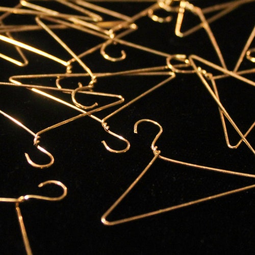 Miniature Wire Coat Hangersset of 20 Gold. 1.5 or 2 Etsy