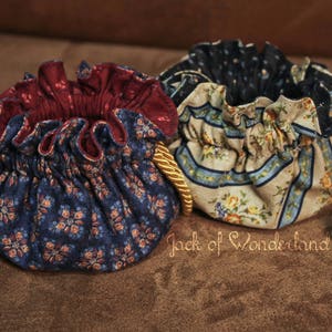 Renaissance Inspired Coin Purse or Dice Bag