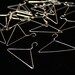 Miniature wire coat hangers-set of 20, silver. 1.5”