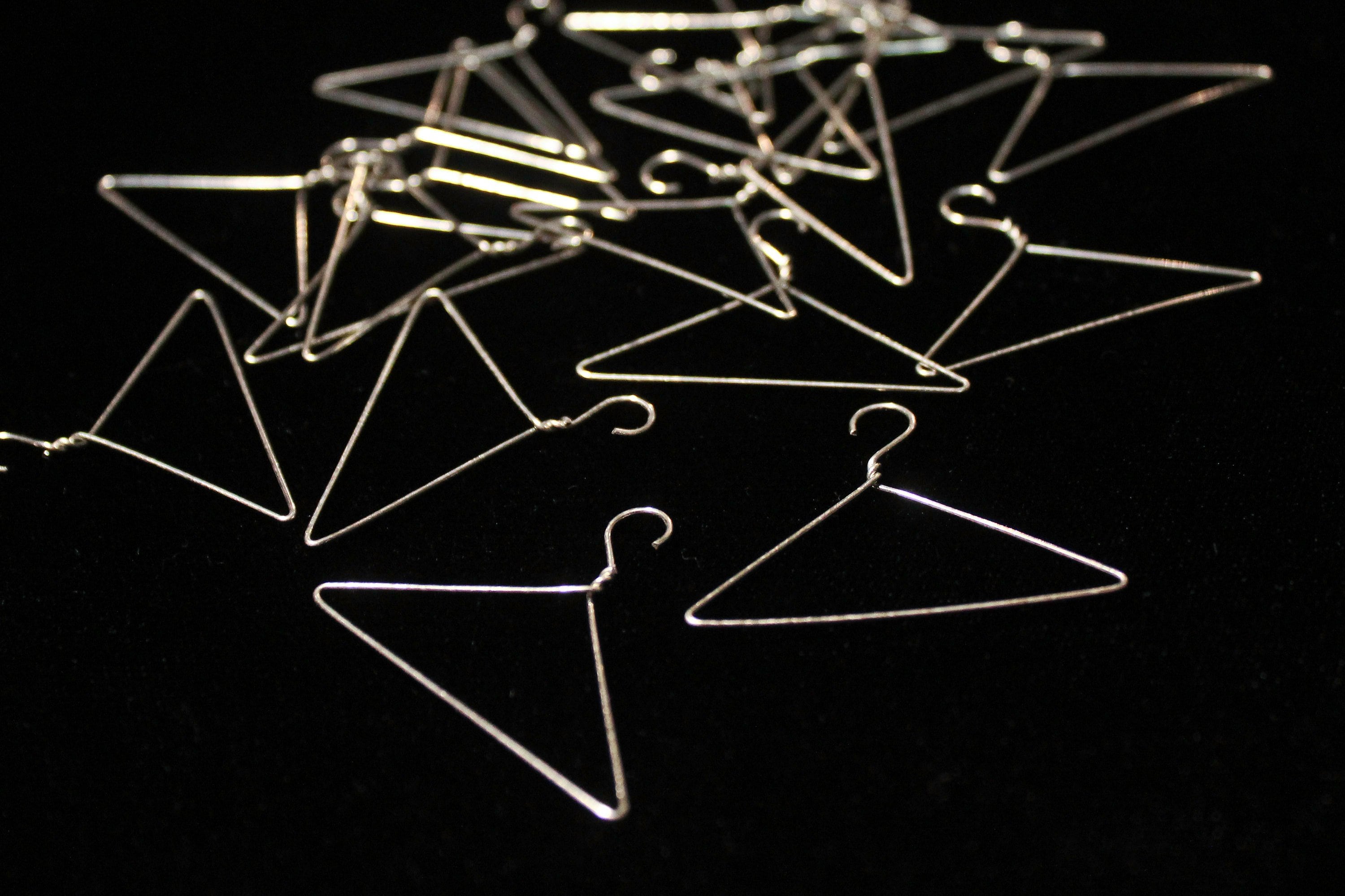 Miniature Wire Coat Hangersset of 20 Silver. 1.5 Etsy