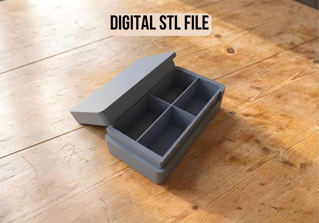 3D Print STL File + 3MF File | Sorting Box With 4 Compartments and ...