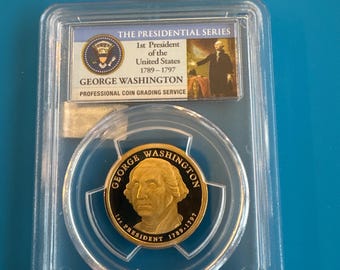 1789-1797 GW Presidential Graded PCGS PR69 DCAM. (#014489)