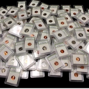 Lote de monedas de patrimonio certificado: monedas estadounidenses clasificadas para coleccionistas