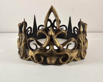 Fantasy Crown Display, Magical Artifact Decor, Bookshelf Prop, Book Lover Gift