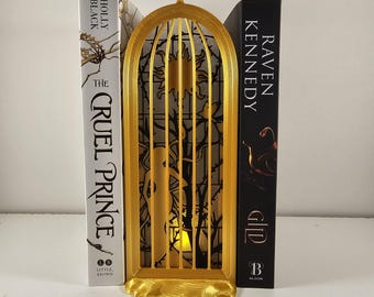 Gothic Window Book Nook, Stained Glass Decor, Fantasy Bookshelf Insert, Book Lover Gift