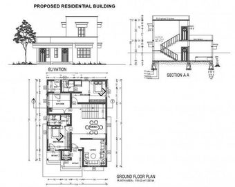 Custom House Plan | Small Home Design, 2D Floor Plan (PDF & DWG)
