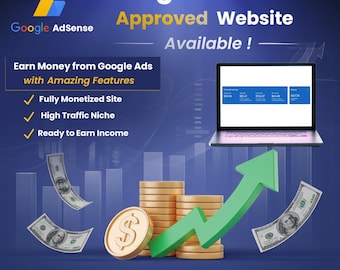 Google AdSense Approved Website with Real Traffic | Monetized Blog Ready for Passive Income | Make Money Online | Online Business