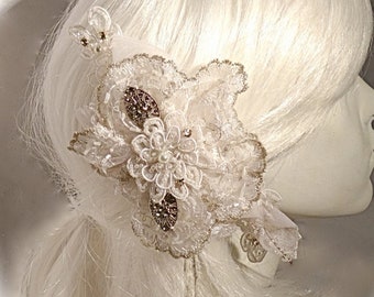 Encaje Bridal Hairpiece Accesorios para bodas Rhinestone Victorian Accessories B-146