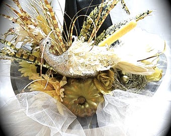 Autumn Peacock Witch Hat Halloween Costumes WH-101