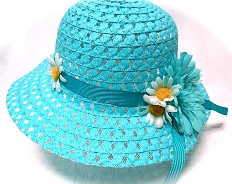 Girls Sunbonnet Easter Bonnet Flower Girl Hats Tea Party Hat GH-131
