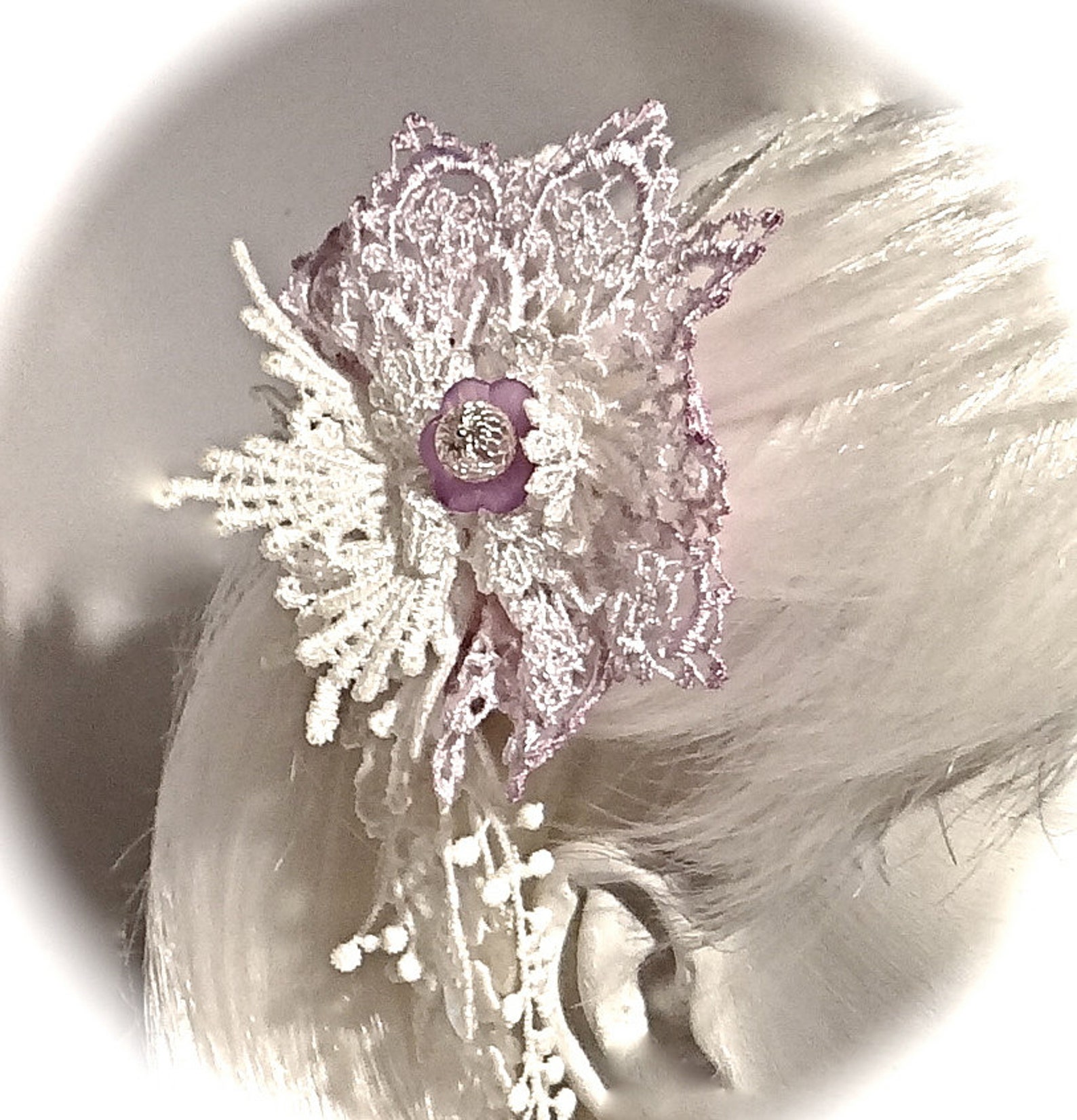 Lace Bridal Hairpiece Victorian Headpiece Wedding Accessories Etsy