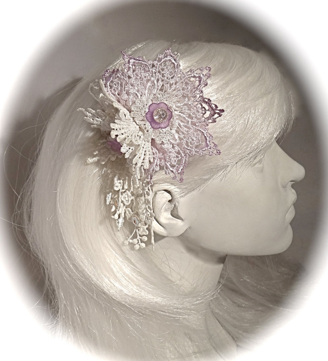 Lace Bridal Hairpiece Victorian Headpiece Wedding Accessories Etsy