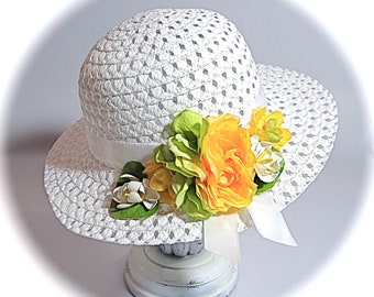 Little Girls Easter Hat Sun Hats Summer Hats GH-124