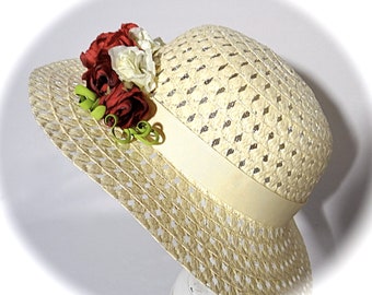 Little Girls Sun Hat Victorian Hat Easter Bonnet GH-152