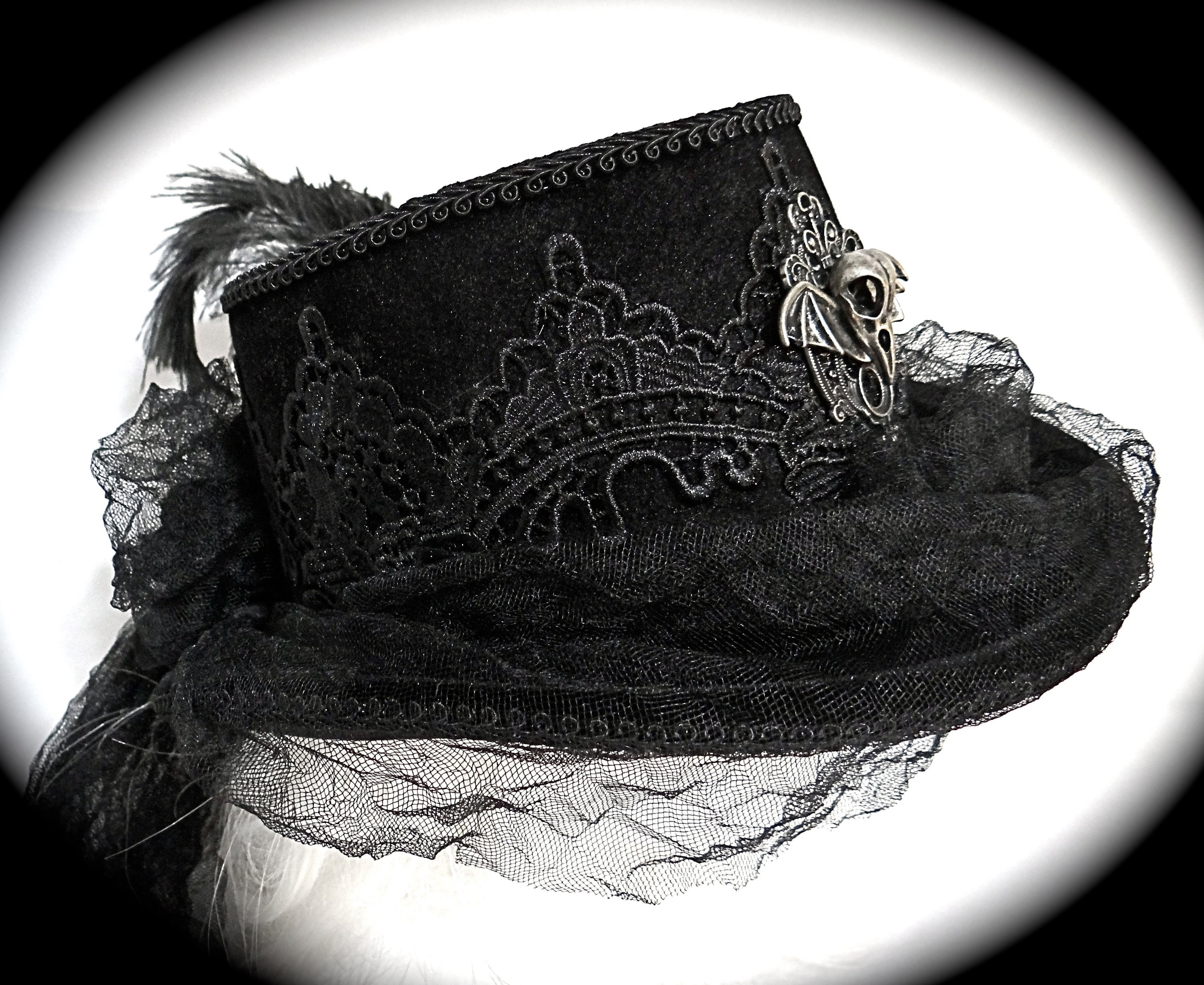 Gothic Top Hat Victorian Riding Hat Ladies Elegant Hats GO106 Etsy