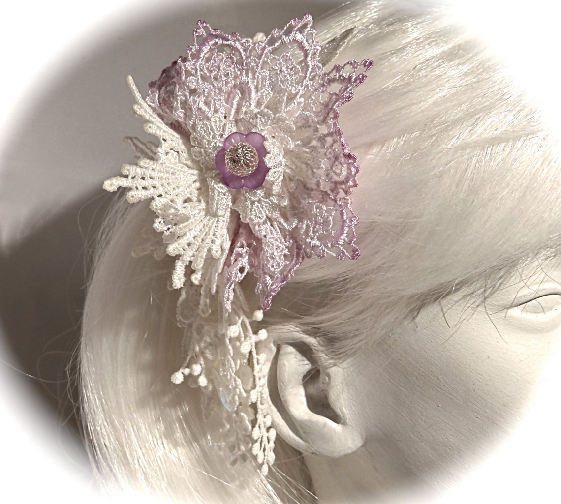 Lace Bridal Hairpiece Victorian Headpiece Wedding Accessories Etsy
