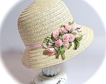 Big Girls Cloche Hat Summer Hats Vintage Hats GH-117