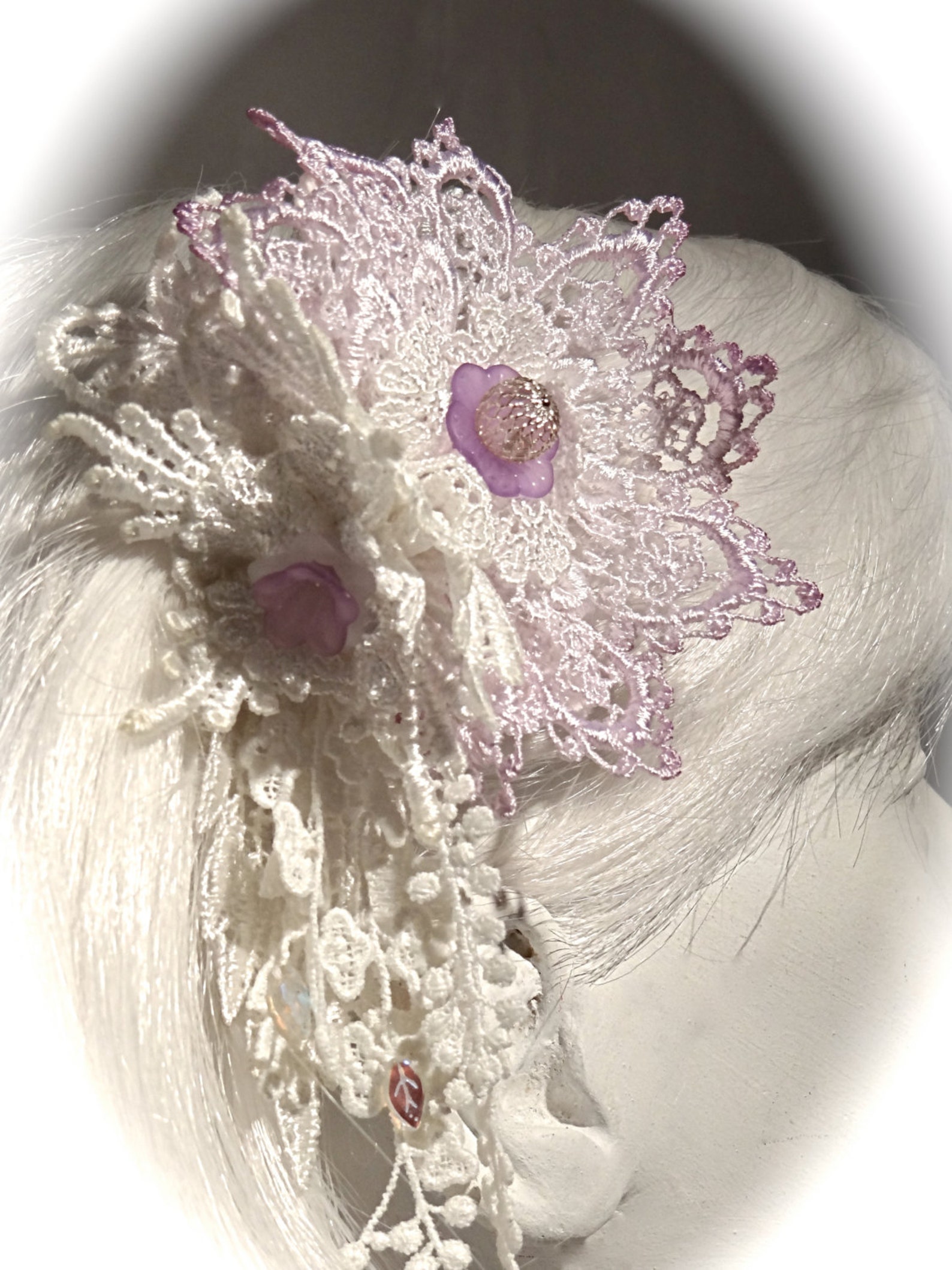 Lace Bridal Hairpiece Victorian Headpiece Wedding Accessories Etsy