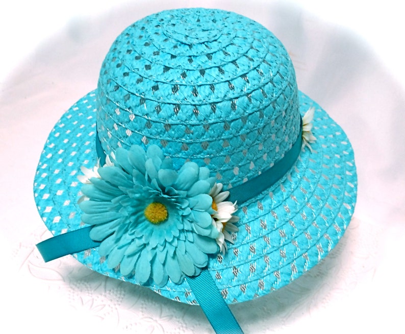 Girls Sunbonnet Easter Bonnet Flower Girl Hats Tea Party Hat GH-131