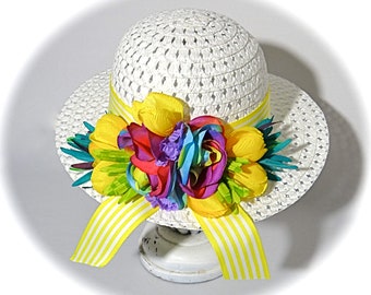 Little Girls Easter Bonnet Sun Hats GH-127