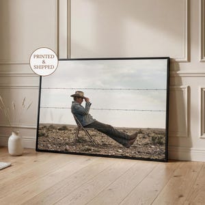 Texas Cowboy Wall Art, Western Home Decor Print, Old Money Masculine Poster, Vintage Ranch Photography, Statement Wall Art