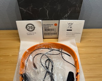 Bang & Olufsen Type 6404 Wired On-Ear Orange Form 2 Headphone NEW Original Box New