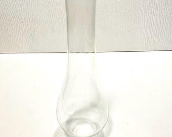 Cheminée en verre transparent pour lampes à pétrole vintage, kérosène (7 3/4 po. de hauteur)