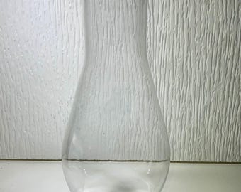 Cheminée en verre transparent pour lampes à pétrole vintage, kérosène (7 3/4 po. de hauteur)