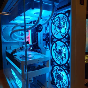 PC Lüfterabdeckung 120mm Wasserkröten