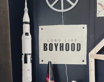 Long Live Boyhood Banner 16" x 20"